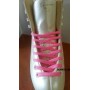 Paire Lacets Patinage Rose