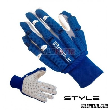 Rollhockey Handshuhe Replic EGO Blau / Weiss