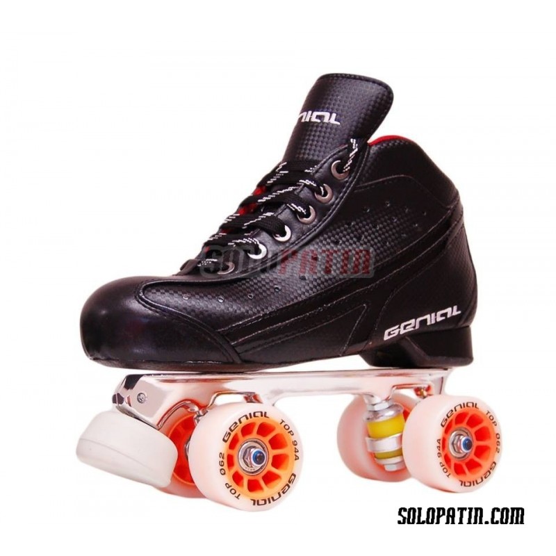 Conjunto Patines Hockey Genial TOP 1 Negro