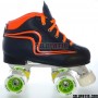 Conjunto Hockey CNC Skates + Reno Initation Azul Marino Naranja Fluor