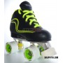 Conjunto Hockey CNC Skates + Reno Initation Negro / Amarillo Fluor