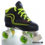 Hockey CNC Skates + Reno Initation Set Black - Yellow Fluor
