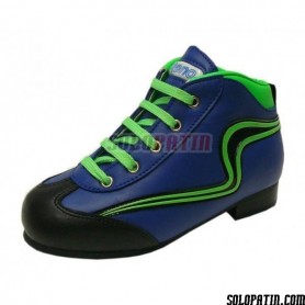 Rollhockey Schuhe Reno Einleintung Fluor blau grün