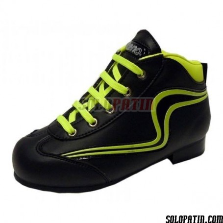 Rollhockey Schuhe Reno Einleintung Fluor schwarz gelb