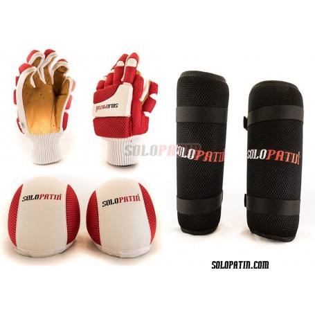 Pack Hockey Solopatin 3 Peças Vermelho