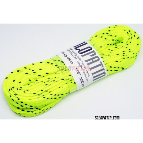 Paire Lacets Hockey Solopatin Jaune Fluor