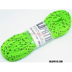 Paire Lacets Hockey Solopatin Vert