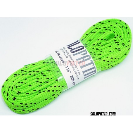 Paire Lacets Hockey Solopatin Vert