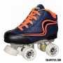 Patins Completos Hóquei Reno Initation Azul-Marinho Laranja Fluor