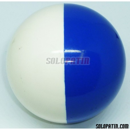 Hockey Ball Profesional White Blue SOLOPATIN
