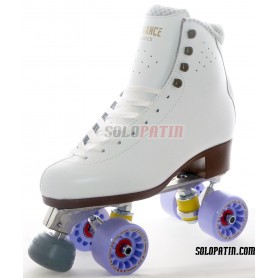 Patines Artísticos Botas ADVANCE ELITE Planchas Aluminio Ruedas KOMPLEX AZZURRA