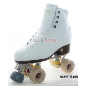 Patins Complets Artistique Bottines ADVANCE ELITE Platines Aluminium Roues ROLL-LINE BOXER