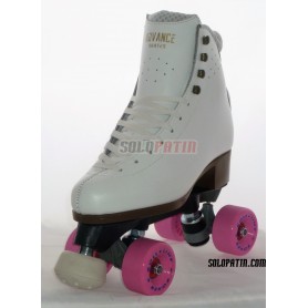 Figure Quad Skates ADVANCE ELITE Boots FIBER Frames ROLL*LINE BOXER Wheels