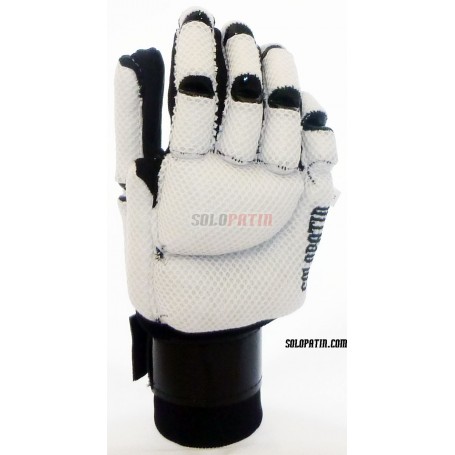 Rollhockey Handshuhe Solopatin PRO Custom WEISS