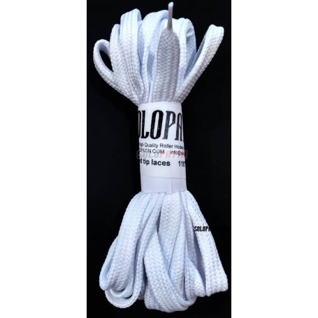 Paire Lacets Hockey Solopatin Blanc