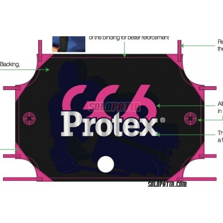 Couverture But Entraînement GC6 Protex Noir Fuchsia