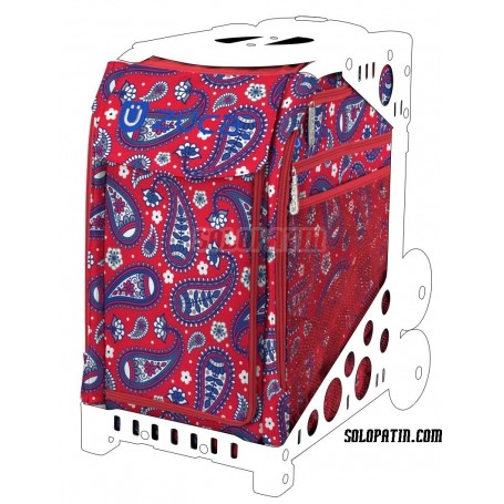 Bolsa Züca Paisley in Red