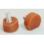 Roller Derby Toe Stops Roll-Line Super Professional Natural - Amber Round AMERICAN THREAD