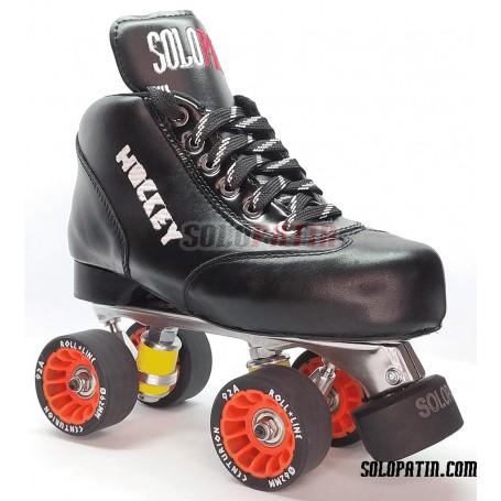 Patins Completos Hóquei Solopatin BEST PRETO Aluminium Rodas Roll line CENTURION