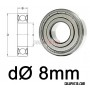Rodamiento Patines Blindado 8mm