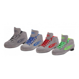 Botas Hockey JET ROLLER PR CAMURÇA GRIS / VERDE FLUOR