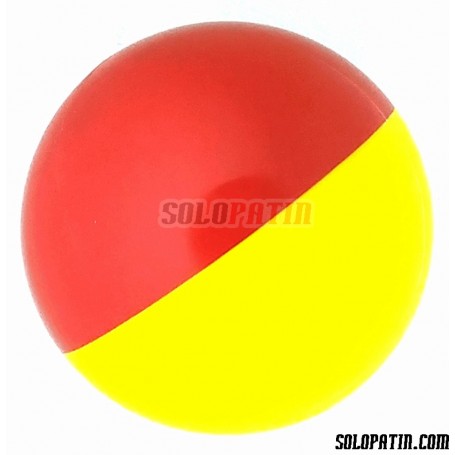 Hockey Ball Profesional YELLOW / RED SOLOPATIN Customized