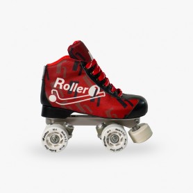 Conjunto Patines Hockey Roller One Flash Rojo