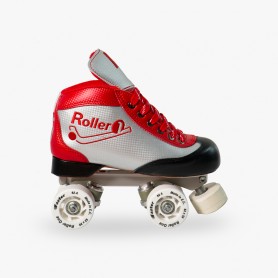 Conjunto Patines Hockey Roller One Carbon Look Rojo