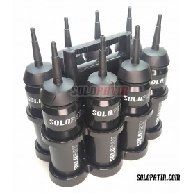 Porte-bouteille avec 8 bouteilles NOIRES incluses