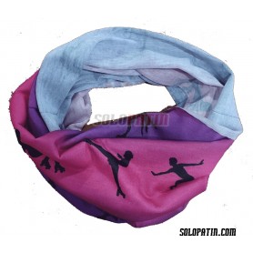 Scarf bandana for neck and head solopatin artistic pink lilac