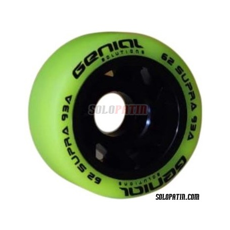 Roues Hockey Genial Supra 93A Jaune Fluor