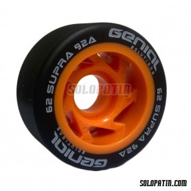 Ruedas Hockey Genial Supra 92A Negra - Naranja
