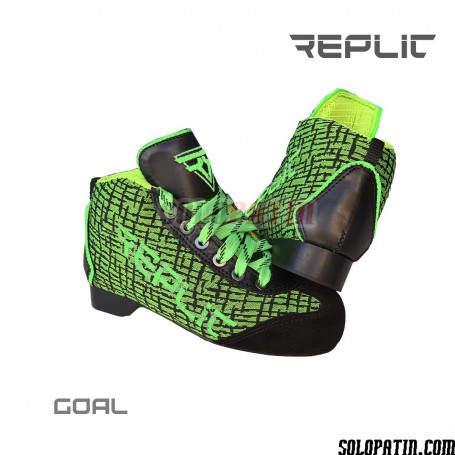 Rollhockey Schuhe Replic GOAL Fluorgrün