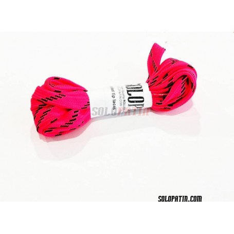 Rollhockey Solopatin Paar Schnürsenkel Rosa Fluor
