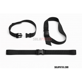 Juego 4 correas PIE portero hockey NEGRO 2cm x 60cm click