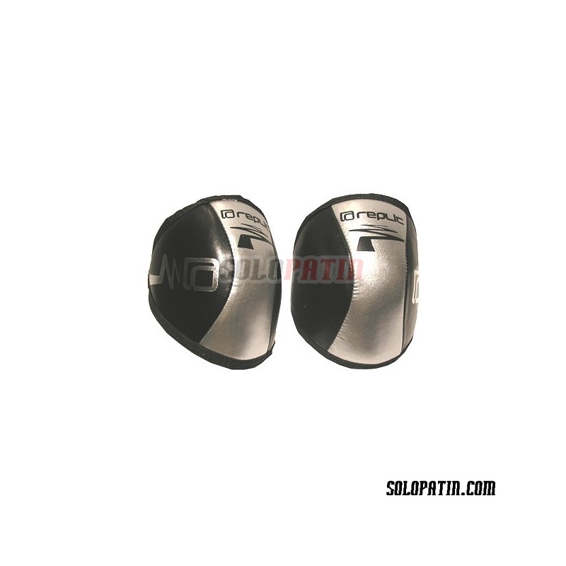 Hockey Knee Pads Replic Mini Black / Silver
