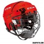 Rollhockey Helm CCM V-04 COMBO Weiss