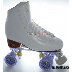 Figure Quad Skates RISPORT ANTARES Boots STAR B1 Frames KOMPLEX AZZURRA Wheels