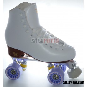 Figure Quad Skates RISPORT VENUS Boots STAR B1 Frames KOMPLEX AZZURRA Wheels