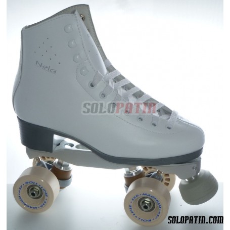 Figure Quad Skates NELA Boots BOIANI STAR RK Frames ROLL-LINE MAGNUM Wheels