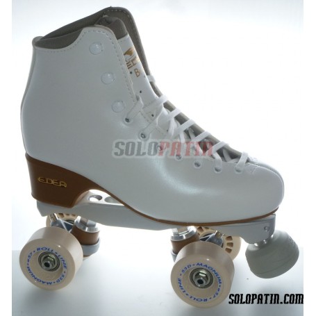 Figure Quad Skates EDEA BRIO Boots BOIANI STAR RK Frames ROLL-LINE MAGNUM Wheels