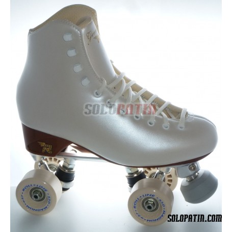 Figure Quad Skates RISPORT GEMMA Boots BOIANI STAR RK Frames ROLL-LINE MAGNUM Wheels