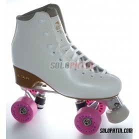 Figure Quad Skates EDEA BRIO Boots Aluminium Frames ROLL-LINE BOXER Wheels