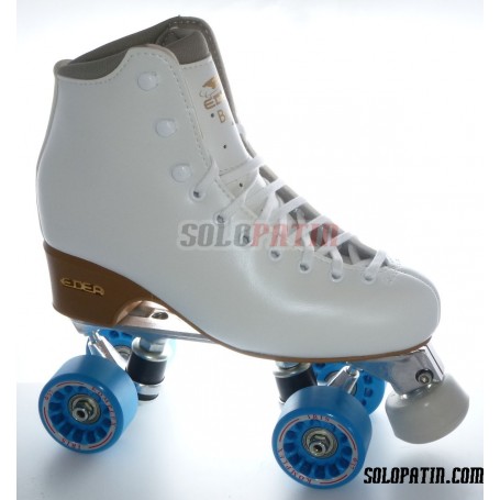 Figure Quad Skates EDEA BRIO Boots Aluminium Frames KOMPLEX IRIS Wheels