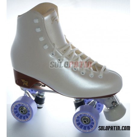 Figure Quad Skates RISPORT GEMMA Boots ATLAS EK Frames KOMPLEX AZZURRA Wheels