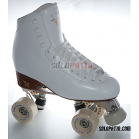 Figure Quad Skates RISPORT ANTARES Boots Aluminium Frames ROLL-LINE MAGNUM Wheels