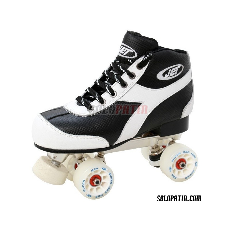 Conjunto Patines Hockey JET ROLLER F BLANCO / PLATA